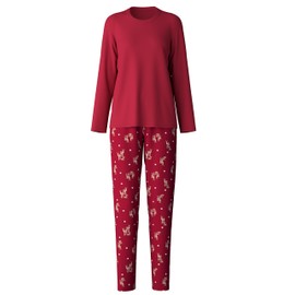 CALIDA Family & Friends Ladies Long Pyjamas, Rio Red