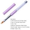 SILPECWEE 3Pcs Ombre Nail Brush, Acrylic Nail Art Brushes, Nail