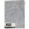 Creativ 45521 Company 10-Piece Craft Felt, Grey