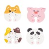 4 Pcs Cleaning Sponges, Cute Animal (Pig, Dog, cat, Panda)