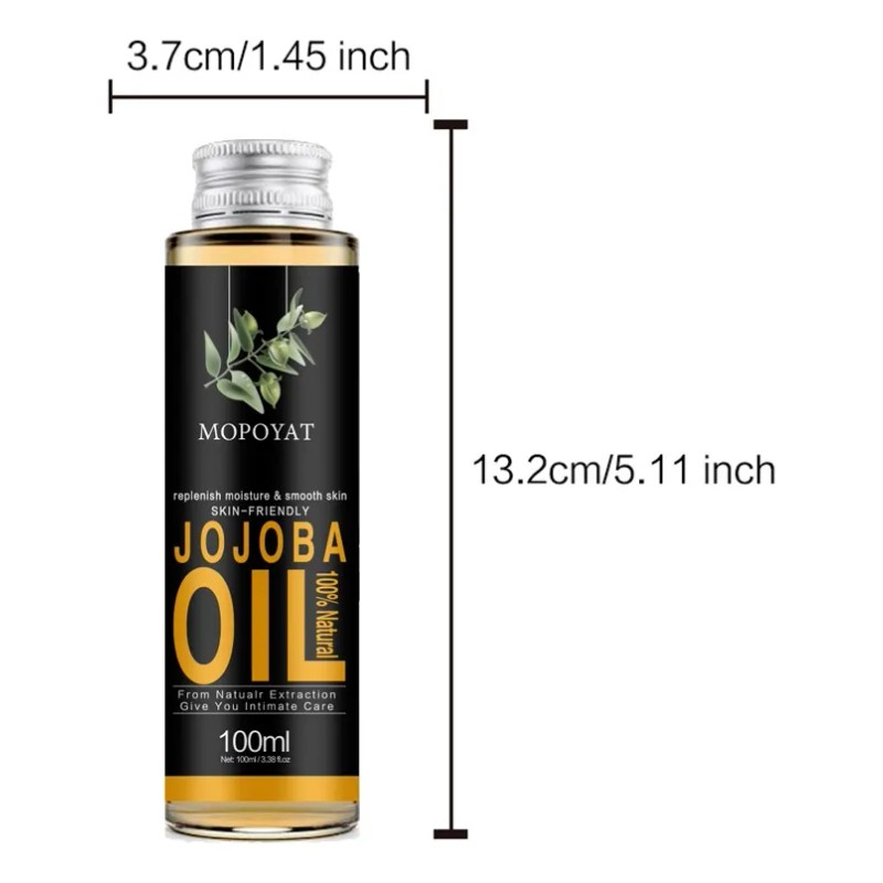 Aceite De Jojoba Puro Orgánico Prensado En Frío 300ml
