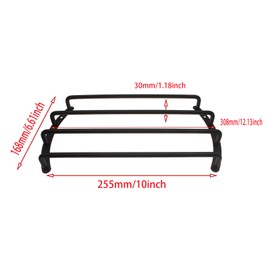 SYCZUIOHU 10 Inch Car Bar Speaker Grill 4 Bars Subwoofer Grill Speaker Grill Cover Protector Guard Metal Black Subwoofer Grill