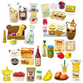 Rement San-X Rilakkuma Natural Market, 1 Box, H 4.5 x W 2.8 x D 1.6 inches (115 x 70 x 40 mm), PVC