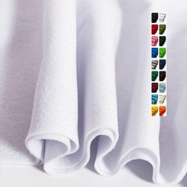 White Felt Fabric 36'' x 18'', 1.6mm Thick Soft and Durable Flexible Craft Acrylic Felt by The Yard for Sewing DIY Art Craft Project Decorations