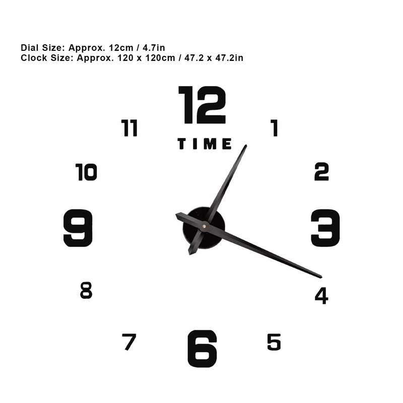 Wall Clock Large DIY Home Living Room Modern Art Decoration