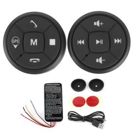 Steering Wheel Remote Control, Wireless Media Button, Car Audio Steering Wheel Music Playback Remote Control for Android