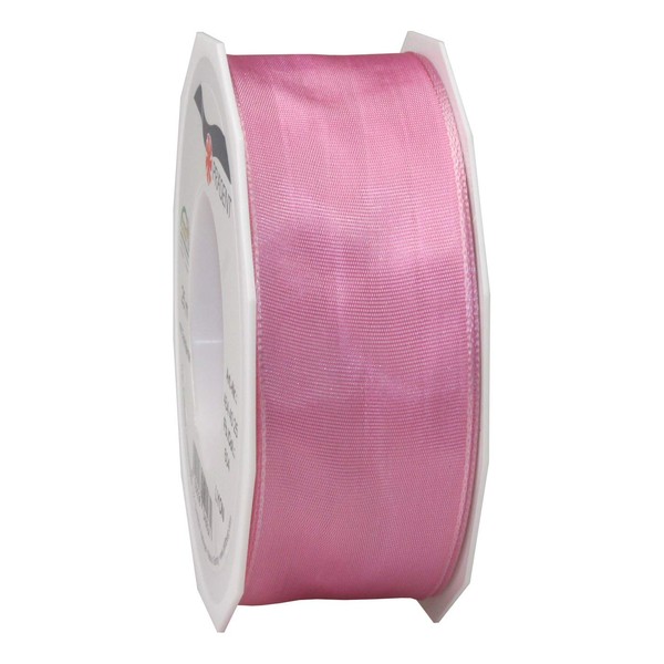 Präsent - Lyon Wired Taffeta Ribbon Peony 40 mm Width,