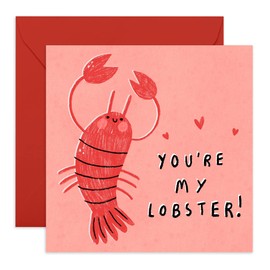 Central 23 Cute Wedding Anniversary Card for Her - You're My Lobster - Cute Valentine's Day Card for Husband Wife Boyfriend Girlfriend - Anniversary Card for Men Women