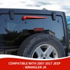 RAZPOY JK Windshield Wiper Blade Trim, 3PCS Front & Rear