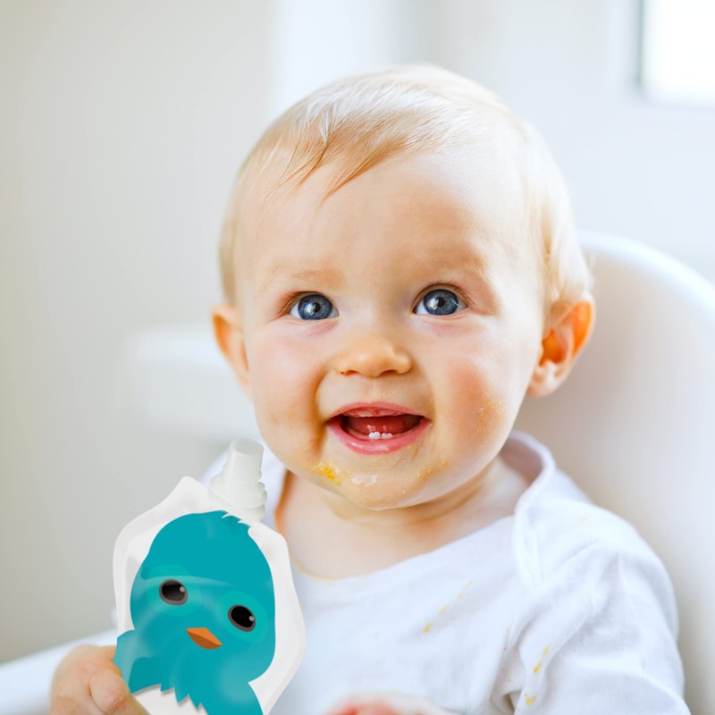 Squooshi Reusable Baby Food Pouches for Toddlers | BPA Free