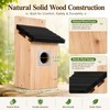 GPY Bluebird Houses for Outdoors Cedar Wooden Birdhouse with Predator