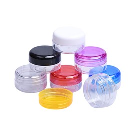 UUYYEO 12 Pcs 15 Gram Clear Plastic Cosmetic Jars Makeup Sample Containers Pots with Lids Travel Size Make up Jars Cream Lotion Container