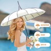 VIVI SKY Pagoda Peak Old-fashionable Ingenuity Umbrella Parasol (Ivory)