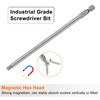 sourcing map 4pcs Ball End Hex Screwdriver Bit 5mm (H5.0)