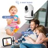 HelloBaby Baby Monitor with 3.2'' IPS Screen - Baby Camera
