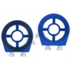Blue Aluminum Universal Oil Filter Temperature Cooler Gauge Sandwich Plate