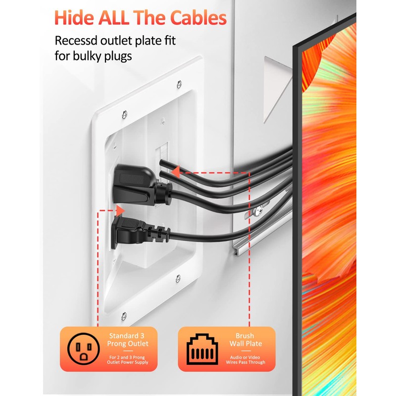 Elecpow in Wall Cable Management Kit, Hide TV Power Cables