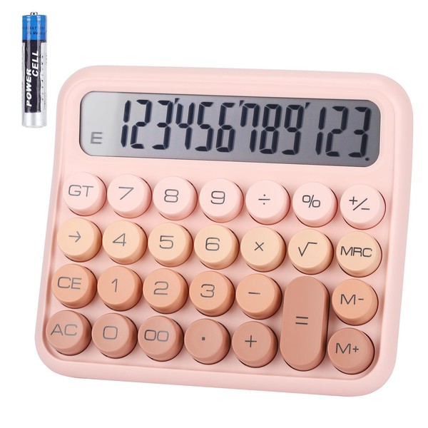 Basic Standard Calculator, Large 5-Inch LCD Display, 12 Digit, Big