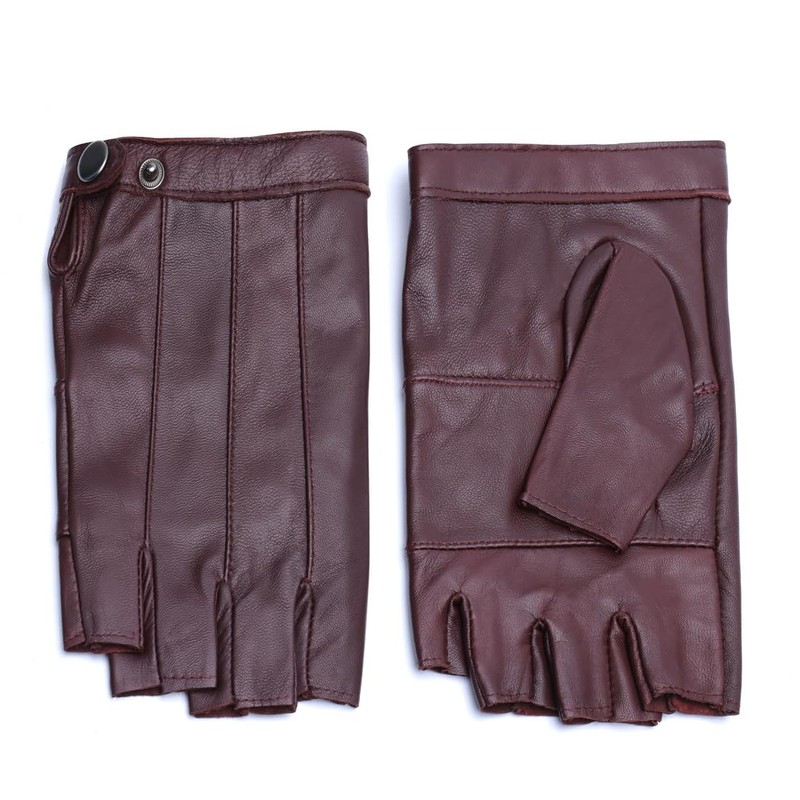 Harssidanzar KL028EU Fingerless Driving Gloves Outdoor Sports Half Finger Gloves