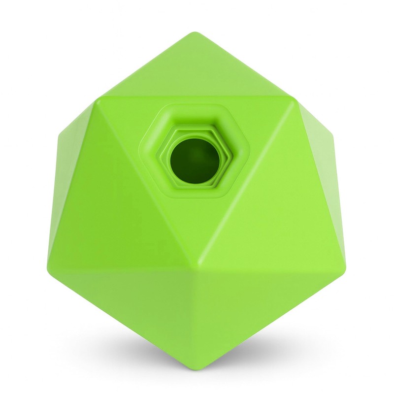Oypla Coco Equestrian Green Refillable Hexagonal Horse Treat Ball Stable