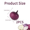 VIOCIWUO Artificial Onion 2PCS, Simulation Purple Onion Fake Vegetables Food
