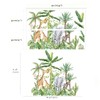 Runtoo Tropical Jungle Animal Wall Decals Giraffe Elephant Plants Wall