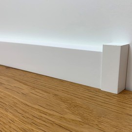 Trevendo® RAL9016 Corner Rods Inner Corner / External Corner Connectors Pack of 15 E6: 18 x 18 x 43 mm