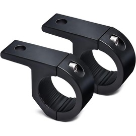 2Pcs Black Light Bar Mounts,Motorcycle Mounting Brackets,Light Bars Mounting Brackets,Bracket Driving Fog Lights Bracket for Car Motorcycle Automotive,Car Accessories 0.75" 1" 1.25" Bull Bar Mounting