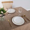 Hiasan Faux Linen Rectangle Tablecloth - Wrinkle and Stain Resistant