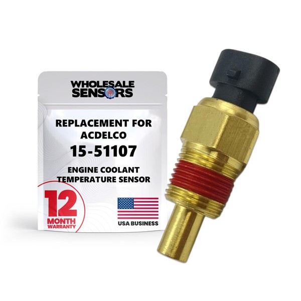 Replacement for ACDelco 15-51107 Engine Coolant Temperature Sensor 12 Month