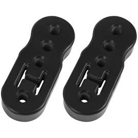 ArborGlow Rubber Exhaust Hanger 2 Pack, 4 Holes Adjustable Muffler Hanger, Universal Muffler Exhaust, Insulator Bushing Mount, Weather-Proof High Density Tail Pipe Hanger 12mm (0.47")