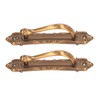 2pcs Barn Door Handle Heavy Duty Bronze Surface Mounted Sliding