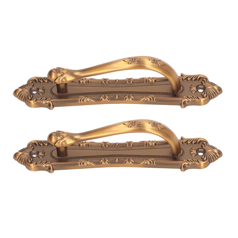 2pcs Barn Door Handle Heavy Duty Bronze Surface Mounted Sliding