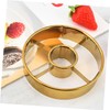 iplusmile 2pcs Round Doughnut Cutter Stainless Steel Doughnut Molds for