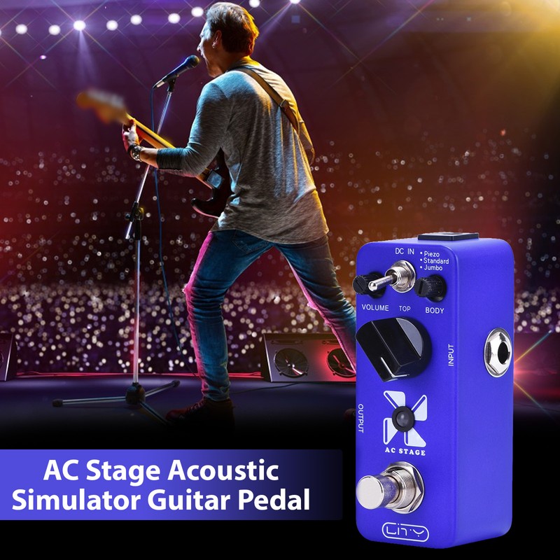 Lity Acoustic Simulator Guitar Pedal AC Stage Mini Pedal 3