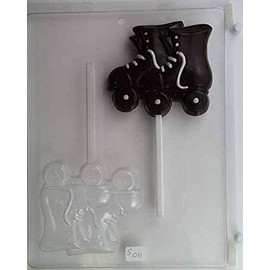 Medium-Large Rollerskates Lollipop Candy Mold S031