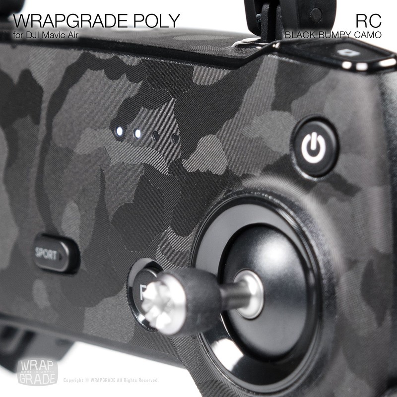 Wrapgrade Poly Skin for Mavic Air | Remote Controller (Black