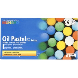 Oil Pastel, thickness 11 mm, L: 7 cm, asstd colours, 12asstd