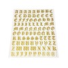 Buchstaben-Set, Aufkleber, Gothic, Gold