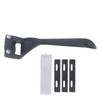 Leather Skiver 3 Blades Sturdy Durable Alloy Multipurpose Modern Black