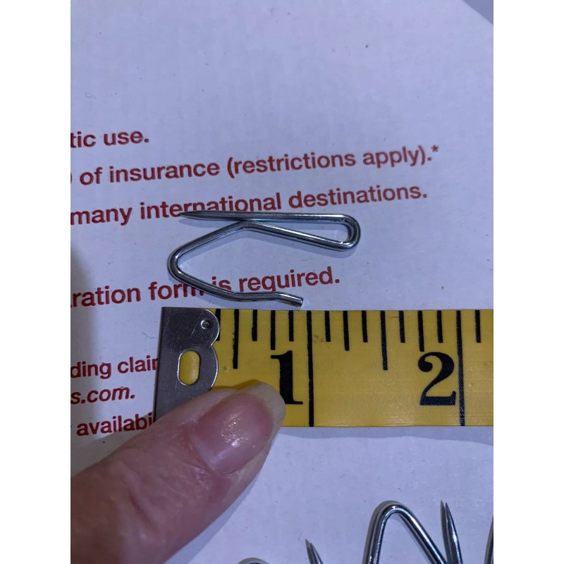 Rowley 1.38” Pin Drapery Curtain Hooks Pinch Pleat Drape 10