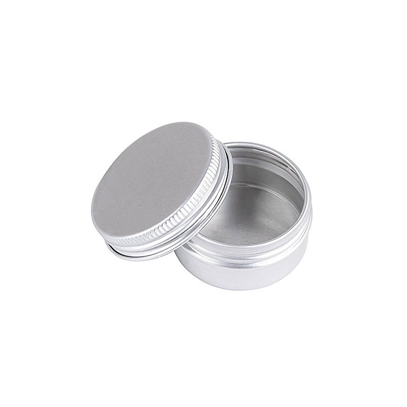 Screw Jar, 15 ml, Aluminium Jar with Screw Lid, Empty,