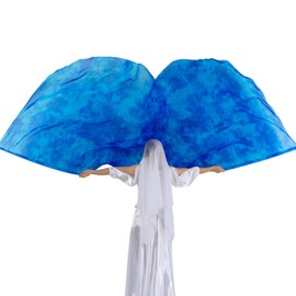 MUNAFIE Worship Flags for Church Set with 2 Flex Rods Praise Dance Flags for Worship Flexi-rods banderas de danza cristiana -Navy Blue