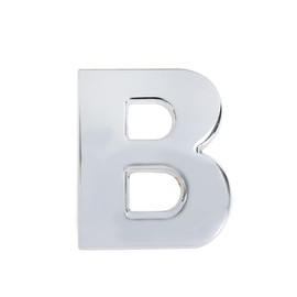 Modengzhe 3D Metal Car Emblem Letter B Sticker Chrome Plating Zinc Alloy Automobile Symbol Badge Decal