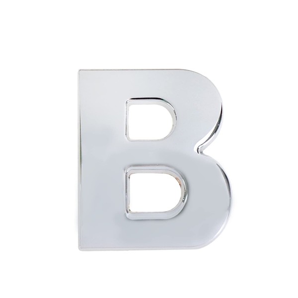 Modengzhe 3D Metal Car Emblem Letter B Sticker Chrome Plating