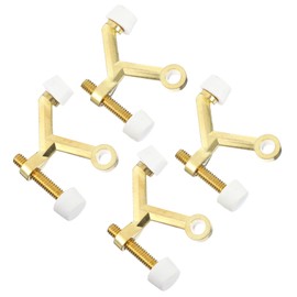 STOBOK Zinc Alloy Door Hinge Stoppers 4 Pack Door Bumpers Non-Slip Door Protectors for Home Office Hotel