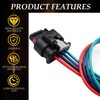 Set of 4 Electrical Ignition Coil Connector Plug Harness Compatible