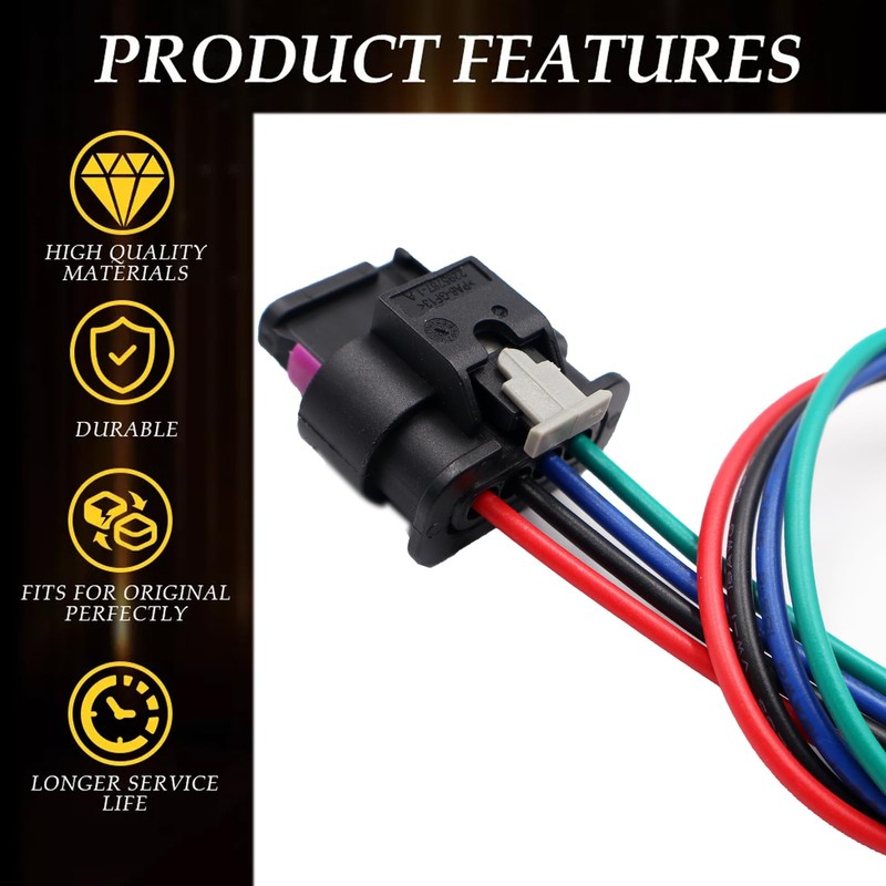 Set of 4 Electrical Ignition Coil Connector Plug Harness Compatible