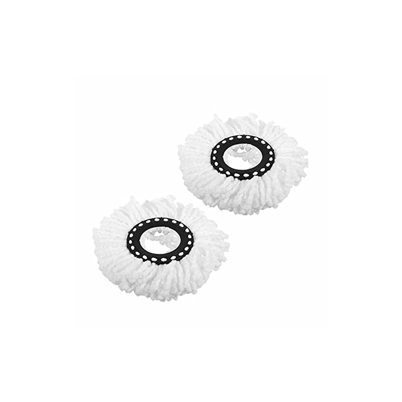 DIVCHI Set of 2 Replacemnt Microfiber Spin Mop Heads for