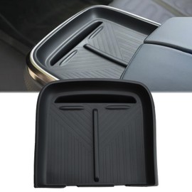 Auovo Center Console Charging Mat Compatible with 2022-2025 Rivian R1T R1S Accessories Car Custom Silicone Charging Protective Mat Pad (1 Piece)